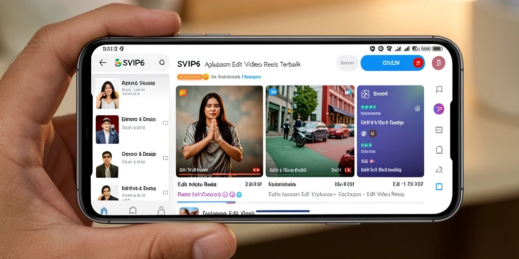 Antarmuka SVIP6 menampilkan alat pengeditan video yang mudah digunakan.
